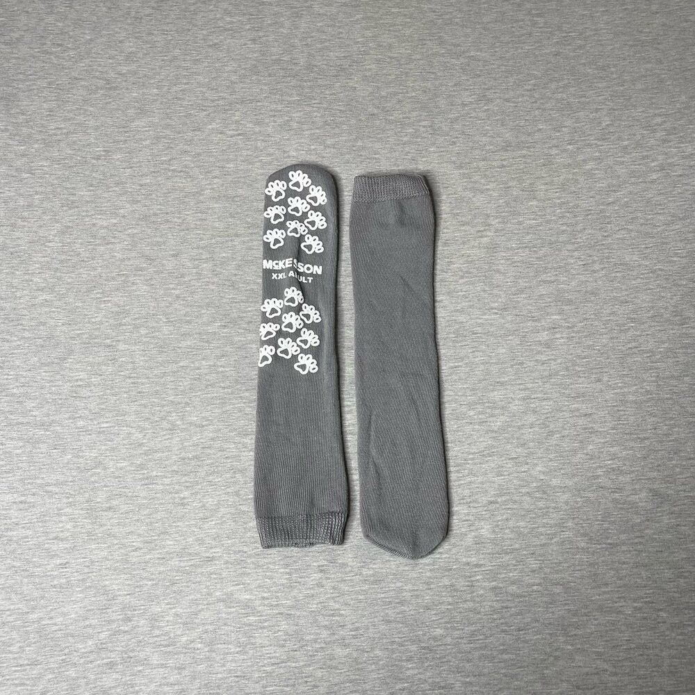 McKesson Unisex Paw Print Ankle Socks